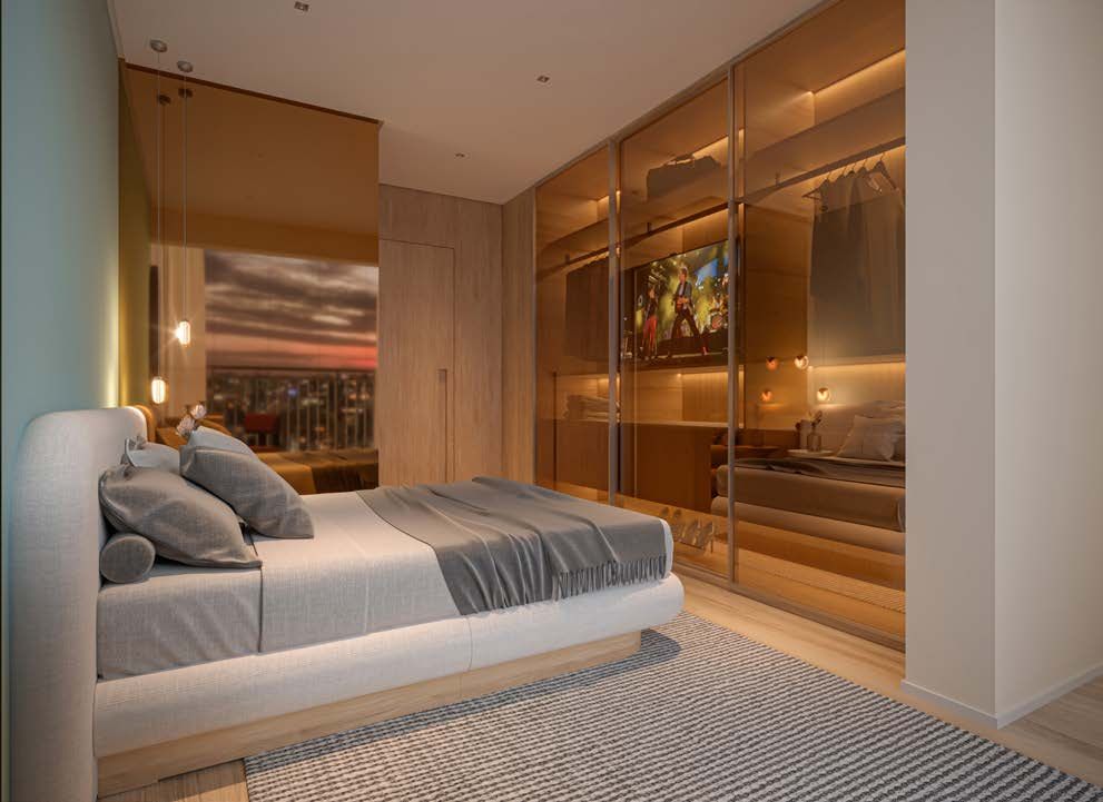 Living do decorado de 80 m²