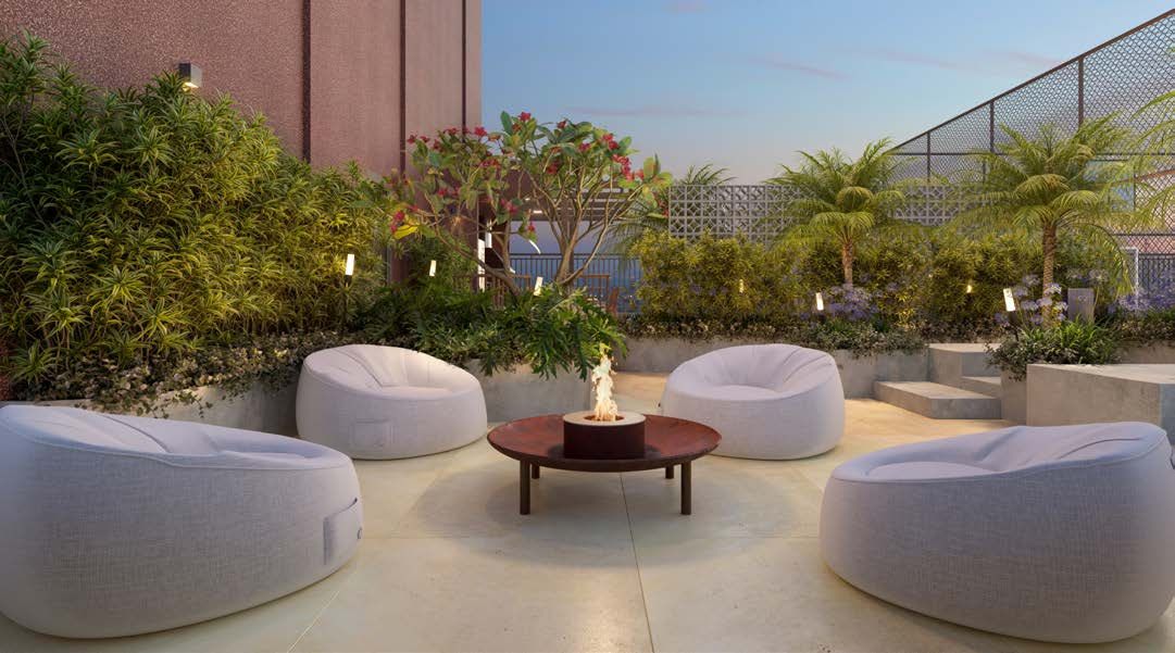 Lounge com fire place