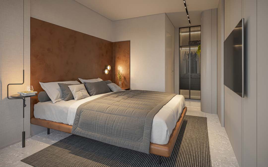 Suíte do decorado de 35 m²